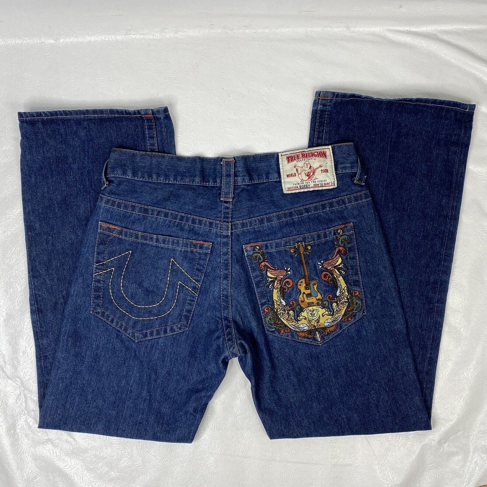 True Religion Mens Sz 36x34 Bobby Jeans - Picture 2 of 12